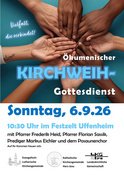 Ökumenischer Kirchweih-Gottesdienst im Festzelt in Uffenheim