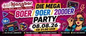 DIE MEGA 80ER • 90ER • 2000ER PARTY