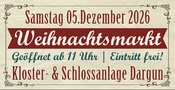 Weihnachtsmarkt Kloster- & Schlossanlage Dargun