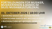 Musikworkshops im Silo1 | Tontechnik, Booking, Buchhaltung