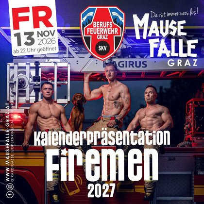 FIREMEN - Kalenderpräsentation Berufsfeuerwehr Graz