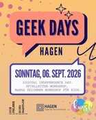 Geek Days: Digital Independence Day. Spielleiter-Workshop. Comic-Manga Workshop.