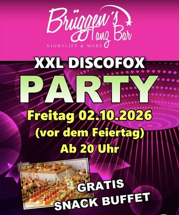 DISCOFOX und GratisSnack Buffet in den Tag der Einheit