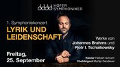 1. Symphoniekonzert 2026/27 der Hofer Symphoniker