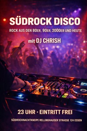 Süd’Rock’Disco mit DJ Chrish nach dem Dead Elvis Konzert