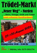 Norden Sommerfest Innenstadt Neuer Weg Kunst- und Trödelmarkt 2026