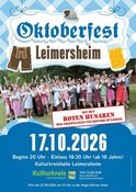 Kartenvorverkauf für das Oktoberfest Leimersheim (17.10.2026)