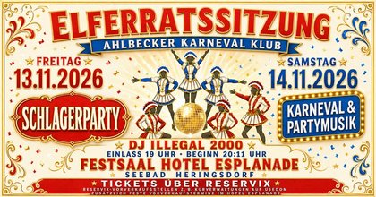 Elferratssitzung des AKK - Schlagerparty