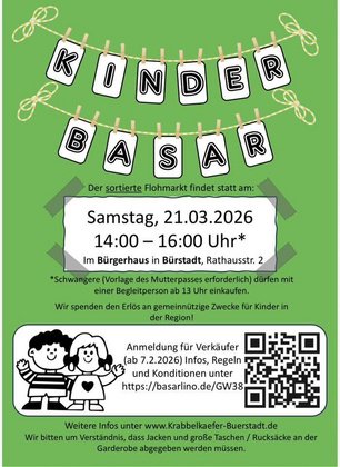 Krabbelkäfer e.V. Sortierter Kinderbasar
