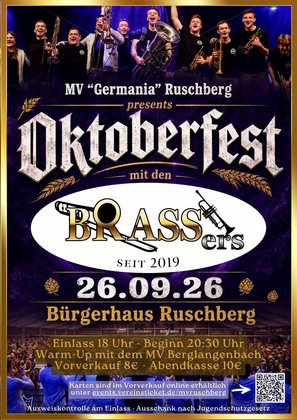 Oktoberfest mit den BRASSers - BRASS ohne Limit!