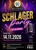 SCHLAGERPARTY IM WALDHAUS WOLFENBÜTTEL SA 14.11.2026
