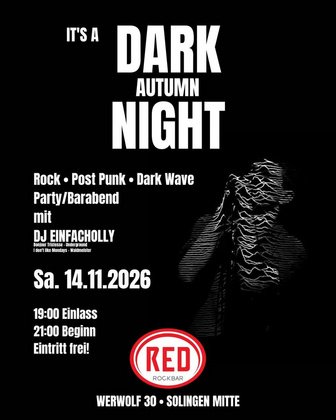 DARK AUTUMN NIGHT @ RED Rockbar Solingen