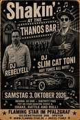 Shakin' at the Thanos Bar Dj Slim Cat Toni & Rebelyell