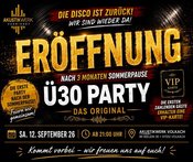 WIR SIND WIEDER DA! – Ü30 ERÖFFNUNGSPARTY | AKUSTIKWERK