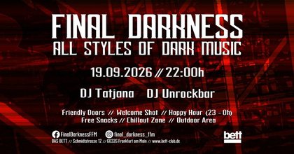 Final Darkness // All Styles of Dark Music // Die Sommerpause ist vorbei!