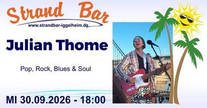 Julian Thome live an der Strandbar