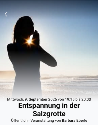 Entspanung in der Salzgrotte Aquadrom