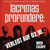 Neuer Termin!!! LACRIMAS PROFUNDERE: live in Wien mit neuem Album