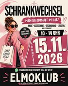 15.11.2026 🩷 SCHRANKWECHSEL – MÄDELSFLOHMARKT IM ELMOKLUB WERNIGERODE 🩷