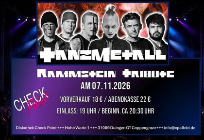 Tanzmetall - Rammstein Tribute Band - 07.11.2026