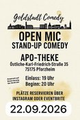 OPEN MIC // Goldstadt Comedy
