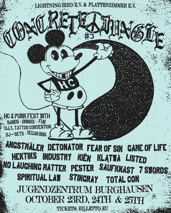 CONCRETE JUNGLE #5 - D.I.Y. HARDCORE & PUNK FEST