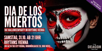 DIA DE LOS MUERTOS - Die Halloweenparty im Jaz in the City Vienna