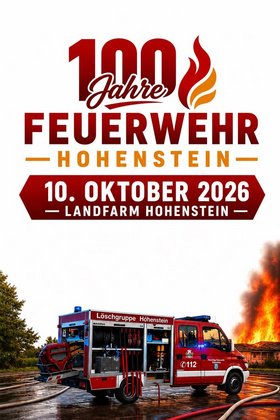 100 Jahre Feuerwehr Hohenstein
