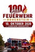 100 Jahre Feuerwehr Hohenstein