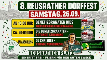 8. Reusrather Dorffest mit den Benefizgranaten