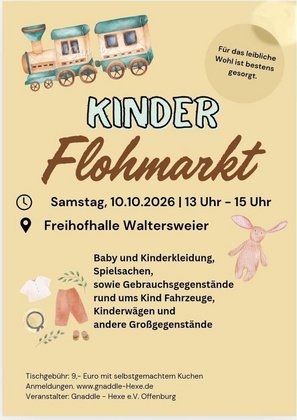 Kindersachen Flohmarkt Waltersweier 10.10.2026