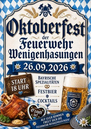 Oktoberfest der Freiwilligen Feuerwehr Wenigenhasungen