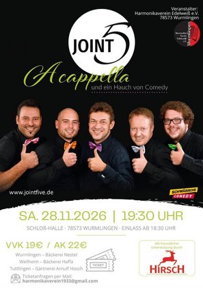 Jointfive Acappella- und ein Hauch von Comedy