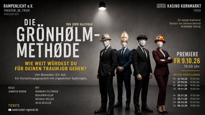 Theater: "DIE GRÖNHOLM-METHODE"