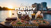 Pirates Berlin - HAPPY DAYS - 50% auf Pizza, Burger & Ribs