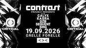 CONTRAST pres. CRITICAL w/ CALYX + KASRA + QZB + SEQUENT + SMG | 18+