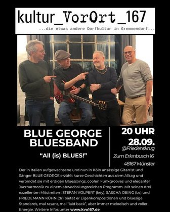 [kultur_vorOrt_167] BLUE GEORGE BLUESBAND - LIVE im Friedenskrug