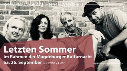 LetztenSommer – Deutschpop mit Indie-Vibe im Rahmen der 13. Magdeburger Kulturnacht