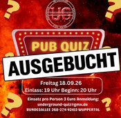 Ausgebucht - Undergroud PUB QUIZ (in der Kneipe)