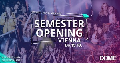 Semester Opening | Wiens größte Studiparty | 15.10.2026