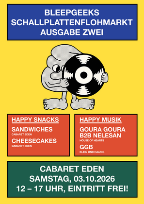 bleepgeeks Schallplattenflohmarkt Ausgabe Zwei