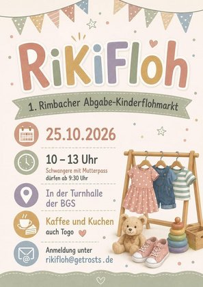 RiKiFloh vorsortierter Abgabe Kinderflohmarkt