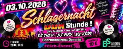Schlagernacht + DDR Stunde