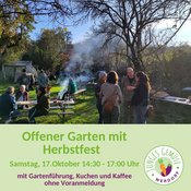 Herbstfest und offener Garten