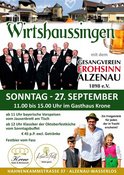 Wirtshaussingen mit dem Gesangverein Frohsinn Alzenau e. V.