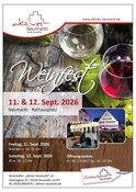 Neumarkt/Opf- Weinfest am Rathausplatz -Sa.12.Sept. 2026 ( 18-22 Uhr )