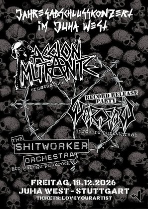ACCION MUTANTE | WARSAW (Release Party) | THE SHITWORKER ORCHESTRA im JuHa West