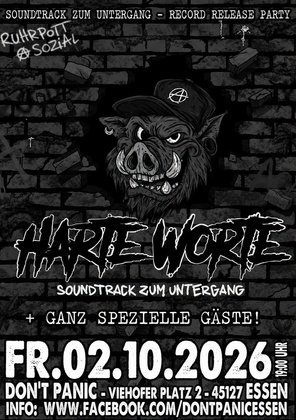 Harte Worte – „Soundtrack zum Untergang“ Record Release Party + Happy Depressions