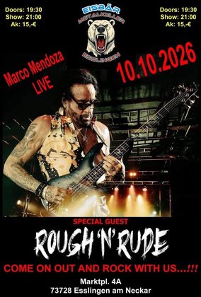 Marco Mendoza mit Rough‘n‘Rude