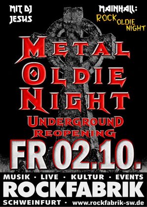 METAL OLDIE NIGHT - UNDERGROUND OPENING